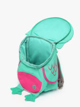 Mini Rugzak Affenzahn Groen small friends FAS-vue-porte